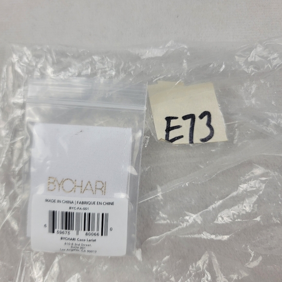 NWT Bychari Evelyn Coco Lariat necklace 16" w/ 3" extension 2-5mm pearls - Picture 5 of 5